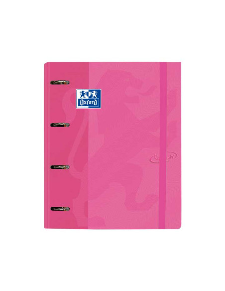 CARPEBLOC OXFORD SCHOOL EUROPEANBINDER TOUCH A4 4 anMIXTAS 35mm con RECAMBIO 100 hj CUADRIC5x5 FUCSIA PASTEL