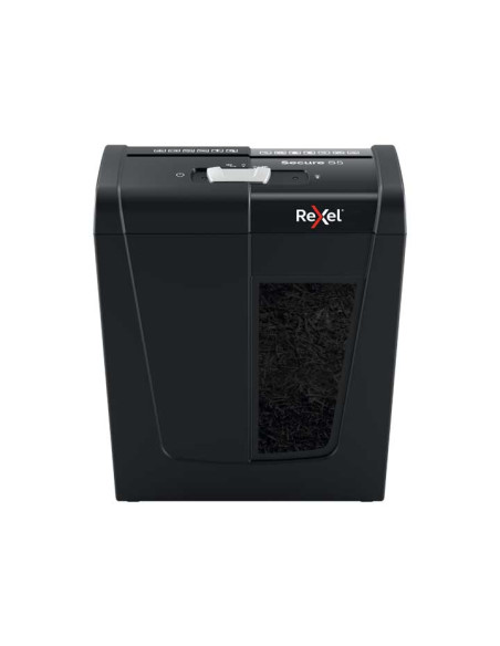 DESTRUCTORA REXEL SECURE S5 NEGRO 5h TIRAS Nvseg2 - particula 6mm dep10L