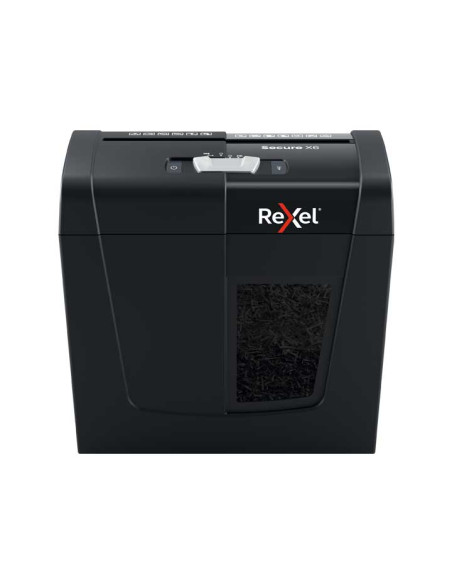 DESTRUCTORA REXEL SECURE X6 NEGRO 6h PARTIC Nvseg4 - particula 4x40mm dep10L