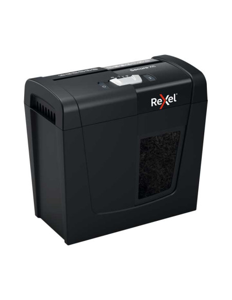 DESTRUCTORA REXEL SECURE X6 NEGRO 6h PARTIC Nvseg4 - particula 4x40mm dep10L