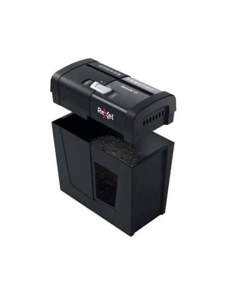 DESTRUCTORA REXEL SECURE X6 NEGRO 6h PARTIC Nvseg4 - particula 4x40mm dep10L