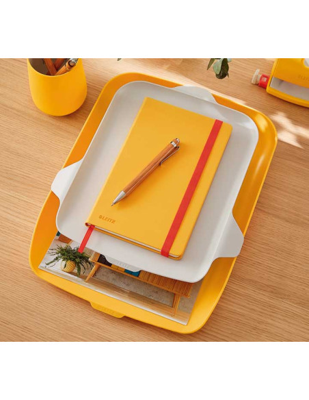 BANDEJA SOBREMESA LEITZ COSY CON ORGANIZADOR