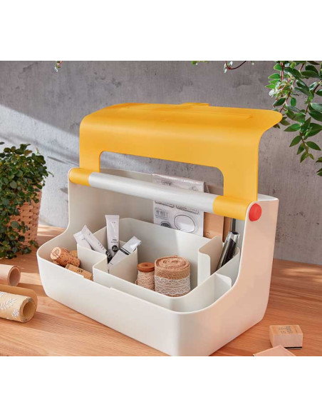 LEITZ CAJA DE ALMACENAMIENTO PORTÁTIL COSY CASA ABS AMARILLO