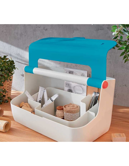 LEITZ CAJA DE ALMACENAMIENTO PORTÁTIL COSY CASA ABS AZUL