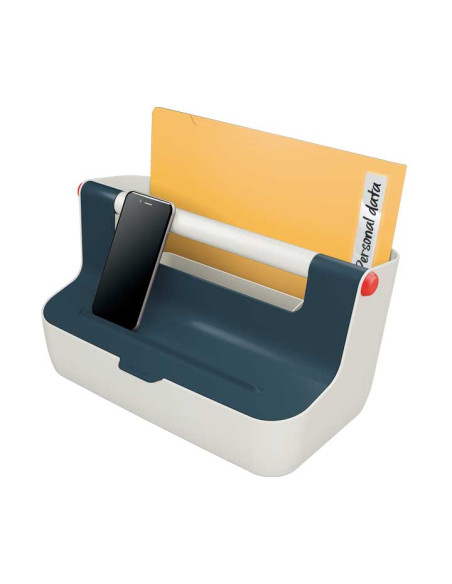 LEITZ CAJA DE ALMACENAMIENTO PORTÁTIL COSY CASA ABS GRIS