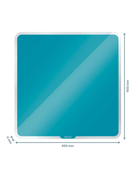PIZARRA CRISTAL MAGNETICA LEITZ COSY 45x45 CM AZUL
