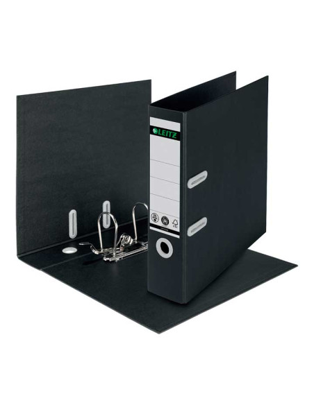 ARCHIVADOR palanca LEITZ RECYCLE A4 180 80mm NEGRO