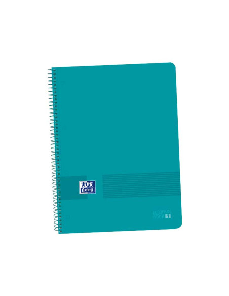 BLOC OXFORD SCHOOL EUBOOK 1 LIVE&GO microtapa PP A4 80h CUADRIC5x5 90g AQUA