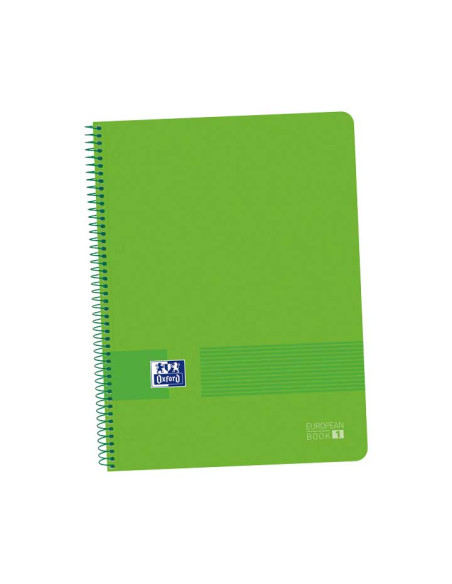 BLOC OXFORD SCHOOL EUBOOK 1 LIVE&GO microtapa PP A4 80h CUADRIC5x5 90g VERDE