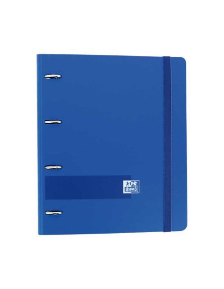 CARPEBLOC OXFORD SCHOOL EUROPEANBINDER LIVE&GO POLYFOAM A4 4 anMIXTAS 35mm con RECAMBIO 100 hj CUADRIC5x5 AZUL MARINO