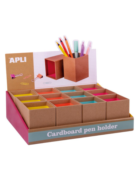 EXPOSITOR 12 CUBILETES APLI KRAFT FLUOR COLLECTION
