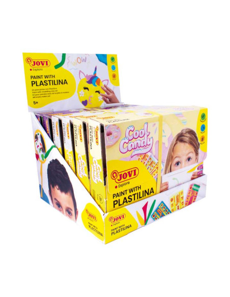 EXPOSITOR 6 KITS JOVI PAINT WITH PLASTILINE