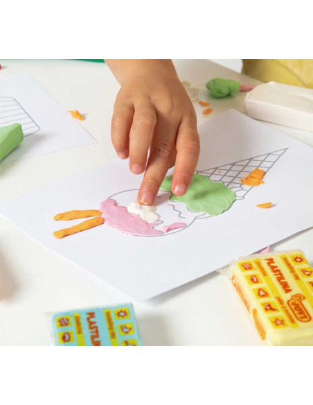 EXPOSITOR 6 KITS JOVI PAINT WITH PLASTILINE