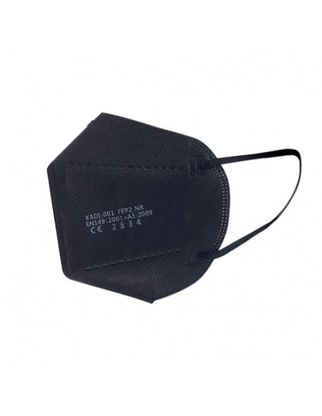 PAQUETE DE 25 MASCARILLAS FFP2 RADEX NEGRO