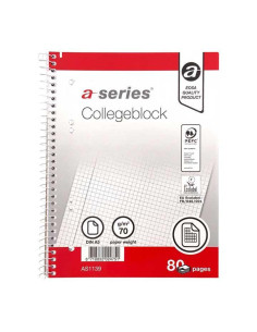 CUADERNO ESPIRAL A-SERIES A5 80h