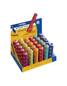 EXPOSITOR 30 GOMAS DE BORRAR LYRA GROOVE TRIPLE