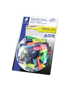 MARCADOR FLUOR STAEDTLER 364 TEXTSURFER CLASSIC NEON SURTIDO EXPOSITOR BOMBONERA de 100