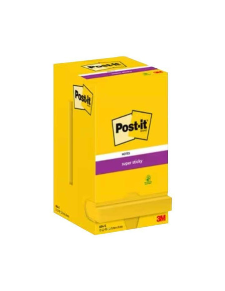 CAJA 12 NOTAS POST-IT SUPER STICKY 76x76mm
