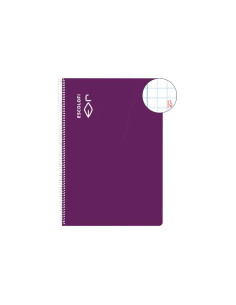 CUADERNO ESPIRAL 100h ESCOLOFI 4 8x8 CON MARGEN