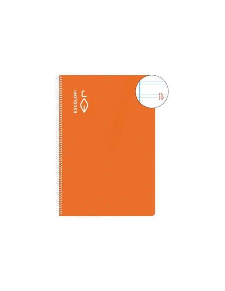 CUADERNO ESPIRAL 100h ESCOLOFI 4 PAUTA 25 CON MARGEN
