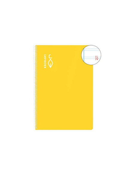 CUADERNO ESPIRAL 100h ESCOLOFI 4 PAUTA 25 CON MARGEN