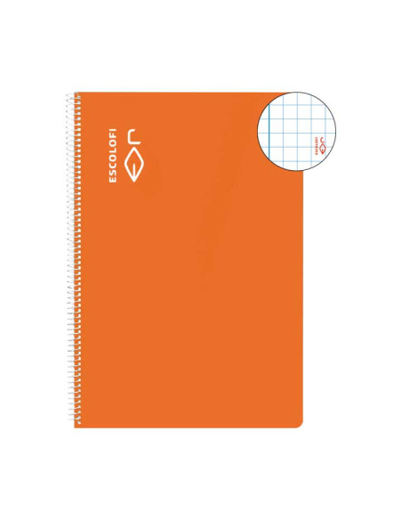 CUADERNO ESPIRAL 100h ESCOLOFI F 5x5 CON MARGEN