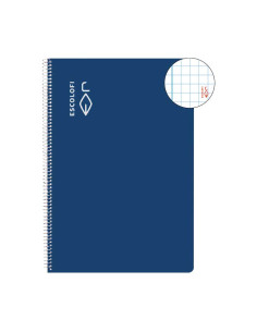 CUADERNO ESPIRAL 100h ESCOLOFI F 5x5 CON MARGEN