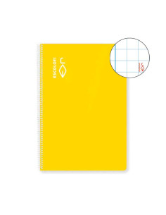 CUADERNO ESPIRAL 100h ESCOLOFI F 8x8 CON MARGEN