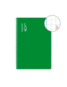 CUADERNO ESPIRAL 100h ESCOLOFI F 8x8 CON MARGEN