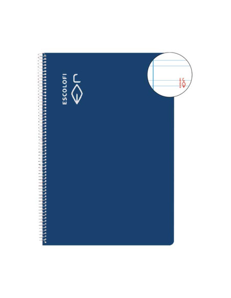 CUADERNO ESPIRAL 100h ESCOLOFI F PAUTA 35 CON MARGEN