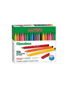 SCHOOLPACK 216 ROTULADORES ALPINO STANDARD