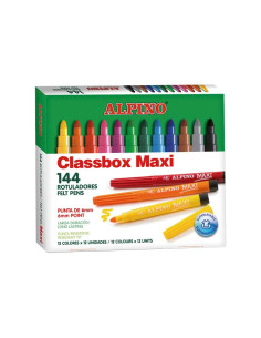SCHOOLPACK 144 ROTULADORES ALPINO MAXI