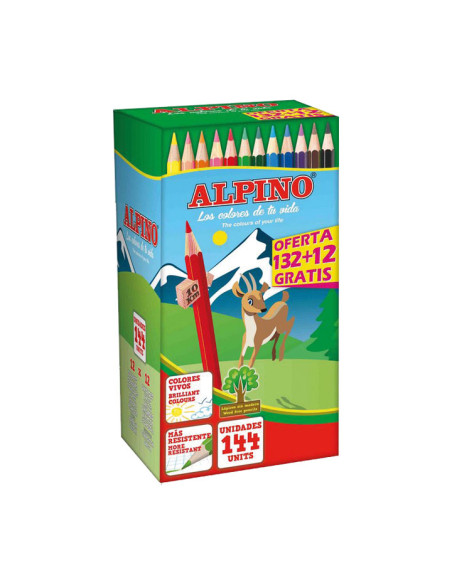 LAPICES de COLORES ALPINO FESTIVAL ECONOMY PACK de 13212 GRATIS