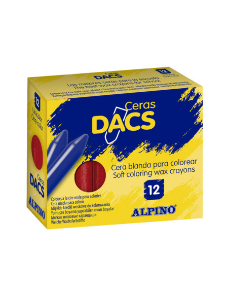 CERAS ALPINO DACS ROJO ESTUCHE de 12