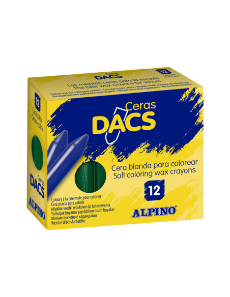 CERAS ALPINO DACS VERDE PRADO ESTUCHE de 12