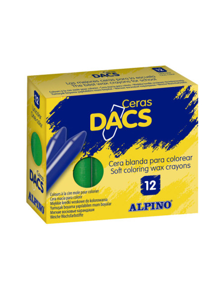 CAJA 12 CERAS DACS ALPINO