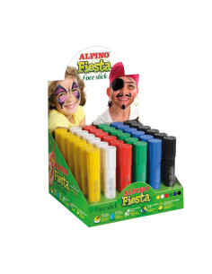 ALPINO MAQUILLAJE EN BARRA FIESTA FACE STICK CAJA EXPOSITORA DE 30 CSURTIDOS
