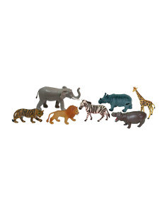 BOTE 7 FIGURAS MINILAND ANIMALES DE LA SELVA