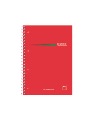 CUADERNO PACSA PREMIUM 160h A4 MICROPERFORADO 5x5 CON GRECA