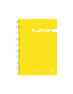 PACSA CUADERNO PLASTIPAC 80H FOLIO 90GR PAUTA 35CM TAPAS PP PACK 5 UD COLORES SURTIDOS 2