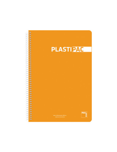 CUADERNO PACSA PLASTIPAC 4 3x3 CON MARGEN 80h