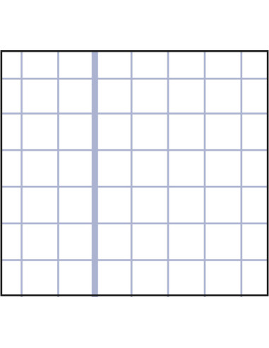 CUADERNO PACSA PLASTIPAC 4 3x3 CON MARGEN 80h