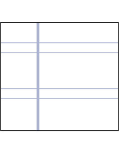 CUADERNO GOFRADO PACSA A4 DOBLE RAYA 25 CON MÁRGEN 2