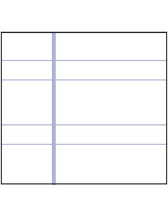 CUADERNO GOFRADO PACSA A4 DOBLE RAYA 35 CON MÁRGEN 2