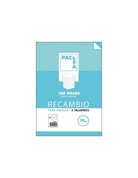 RECAMBIO 100h PACSA ESCOLAR HORIZONTAL CON MARGEN