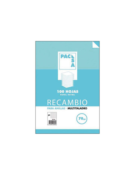 RECAMBIO 100h PACSA ESCOLAR 4x4 CON MARGEN MULTITALADRO