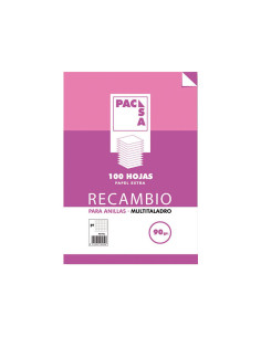 RECAMBIO PACSA 100h A4 HORIZONTAL CON MARGEN