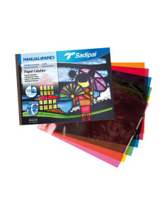 CUADERNO 10h PAPEL CELOFÁN SADIPAL 32x24cm