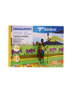 CUADERNO 42h PAPELES SURTIDOS SADIPAL 32x24cm