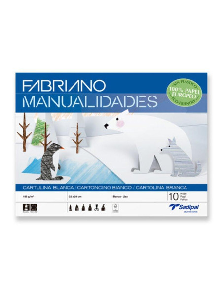 CUADERNO 10h CARTULINA SADIPAL 32x24cm